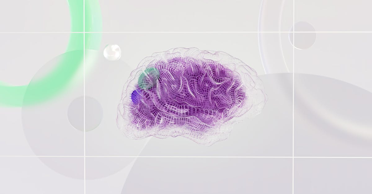 Digital brain AI visualization
