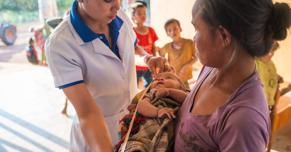 Rural healthcare clinic examination