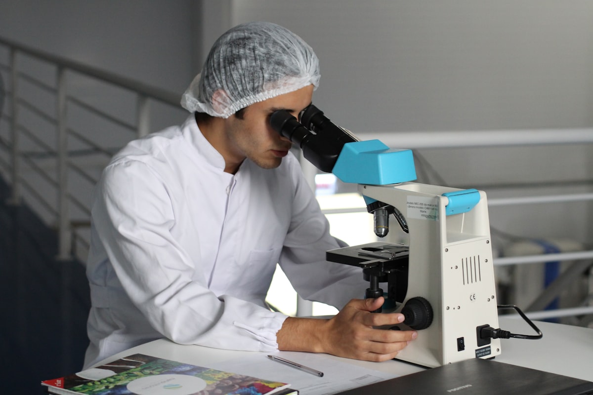 Medical research laboratory work